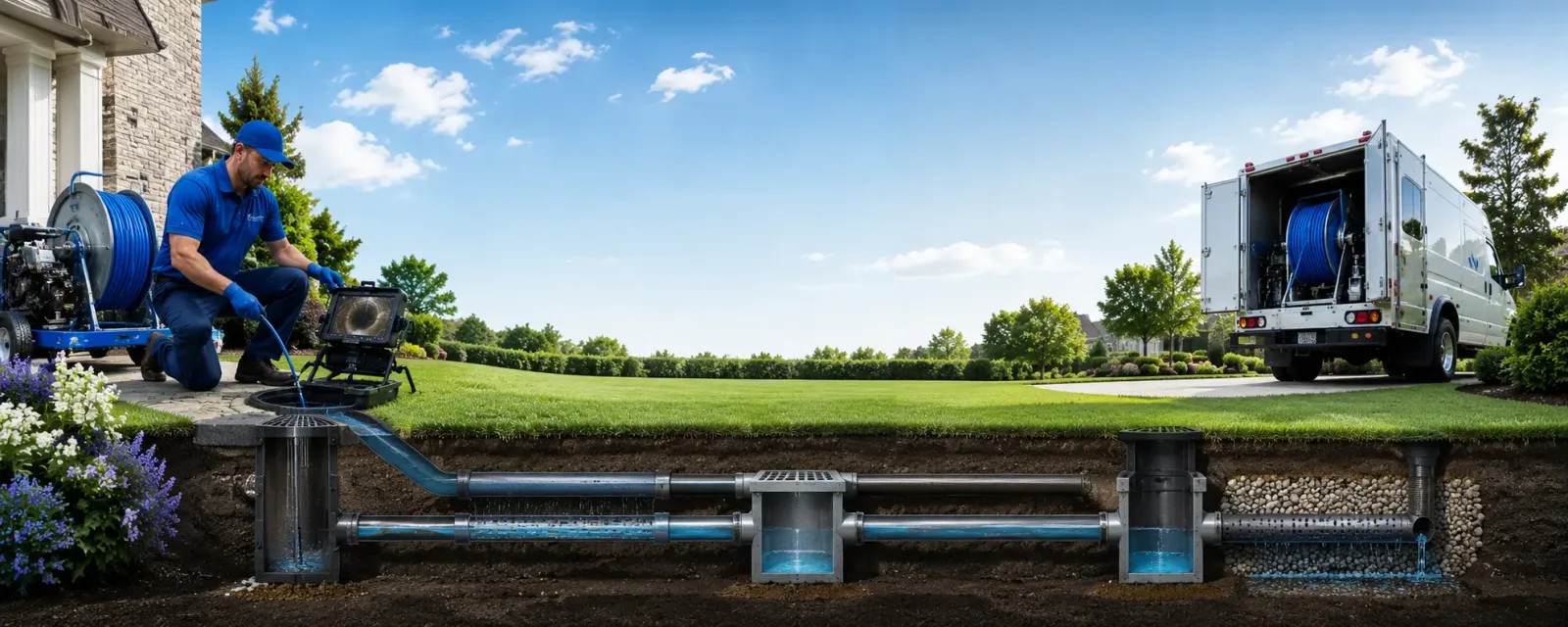 Outdoor drain cleaning information for Tuthill, SD